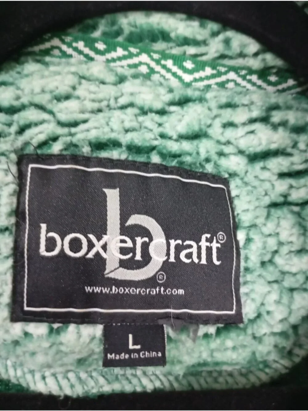 Boxercraft Green Sherpa Pullover With Tahoe Embroidery Half-Zip Size L - Picture 2 of 8